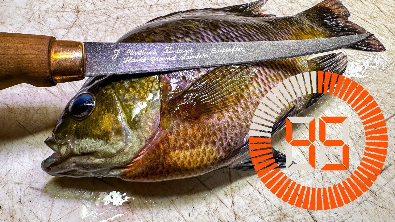 How to Fillet Any Bluegill in UNDER 45 SECONDS! (Simple Method!)