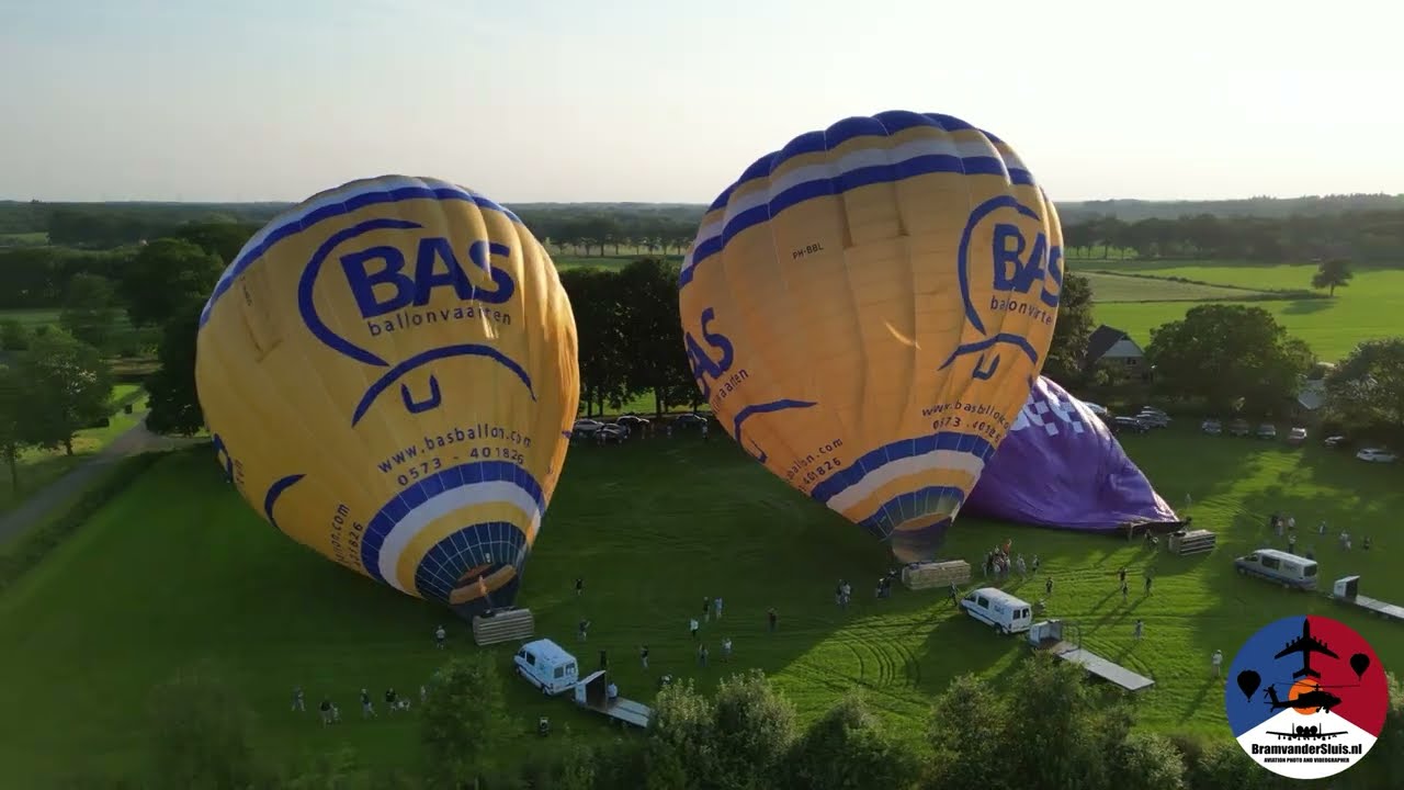 With 3 hot air balloons from Laren to Almen - BAS Ballonvaarten