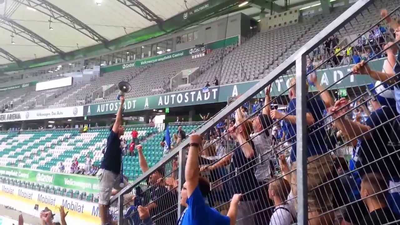 Wolfsburg gegen Hertha 31.08.2013 / Stimmung nach Spielende