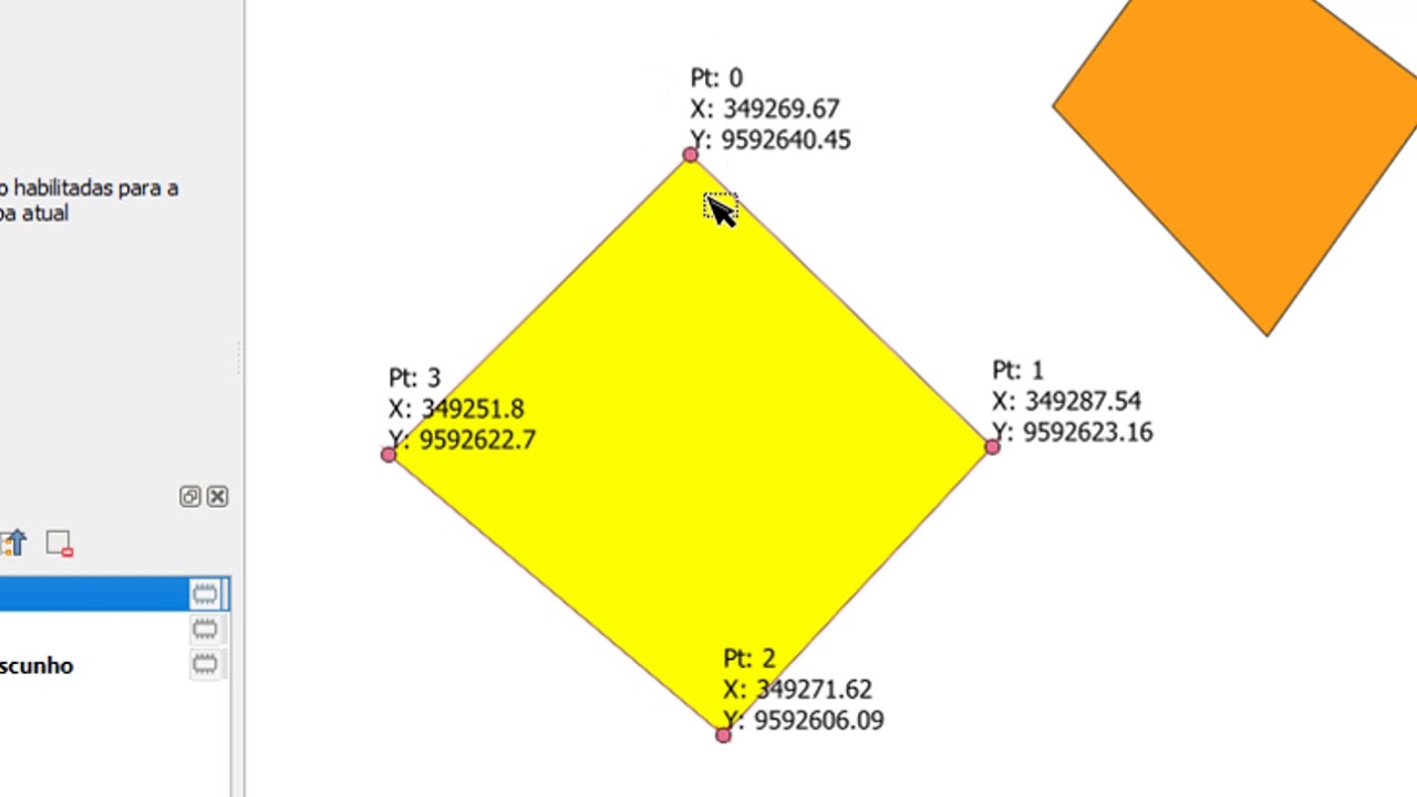 MODELO QGIS - Auxílio para elaboração de planta para memorial descritivo