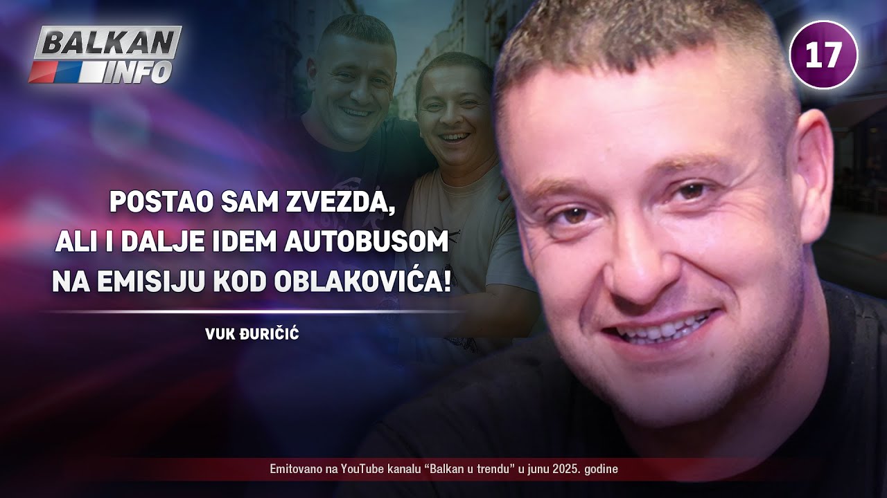 INTERVJU: Vuk Đuričić &ndash; Postao sam zvezda, ali i dalje idem autobusom kod Oblakovića! (8.7.2025)