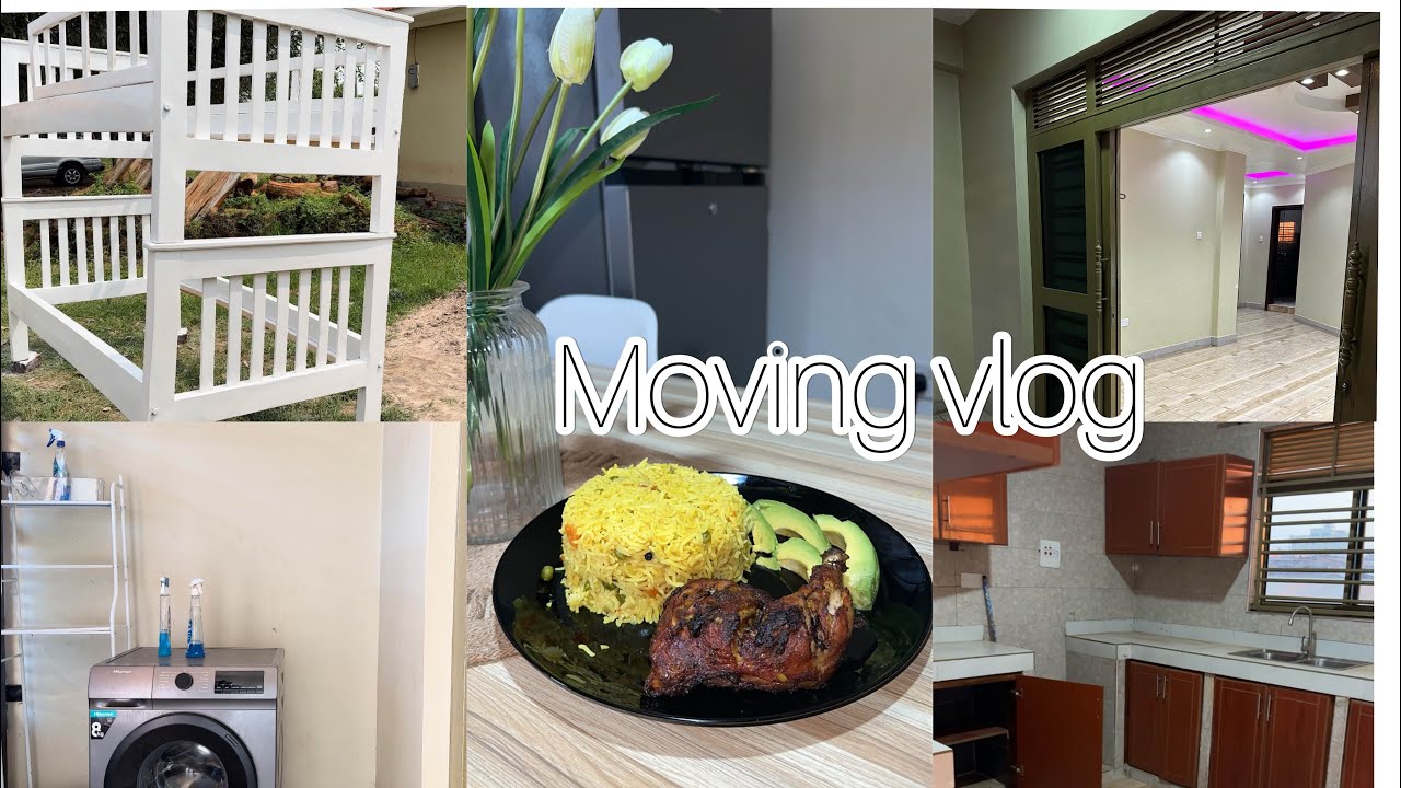 MOVING VLOG,setting into my new house, cooking, cleaning motivation, painting my bed , packing