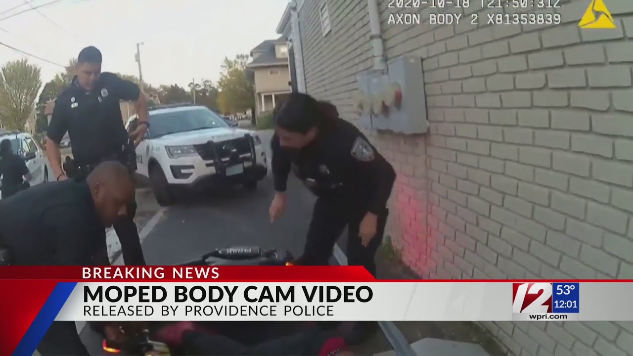 Providence police body cam videos show aftermath of officer-involved moped crash