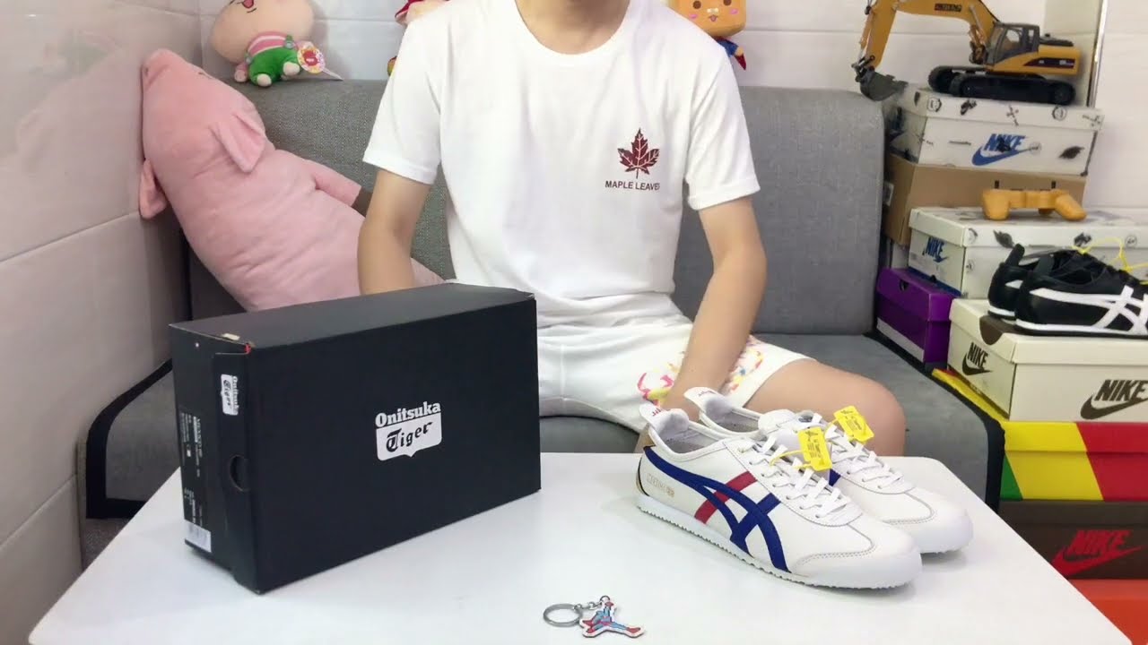 Onitsuka Tiger MEXICO 66 鬼冢虎（鬼塚虎） 白蓝金 开箱 #onitsukatiger #莆田鞋 #球鞋開箱 #球鞋开箱 #复刻品 #莆田鞋工厂 #sneakers
