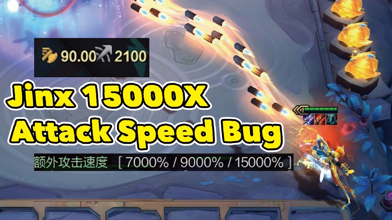 JINX 15000X ATTACK SPEED! THE TRUE GATLING GUN BUG! | TFT SET 3 | Teamfight Tactics | 聯盟戰棋