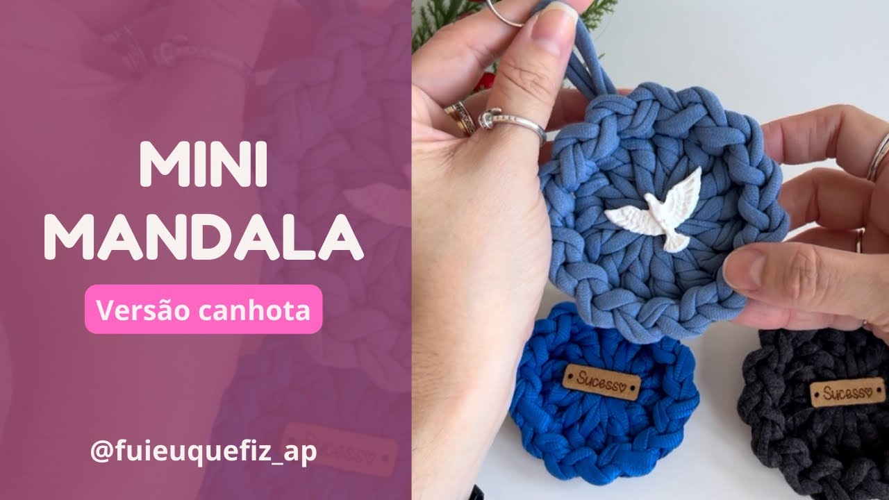 Mini mandala em crochê