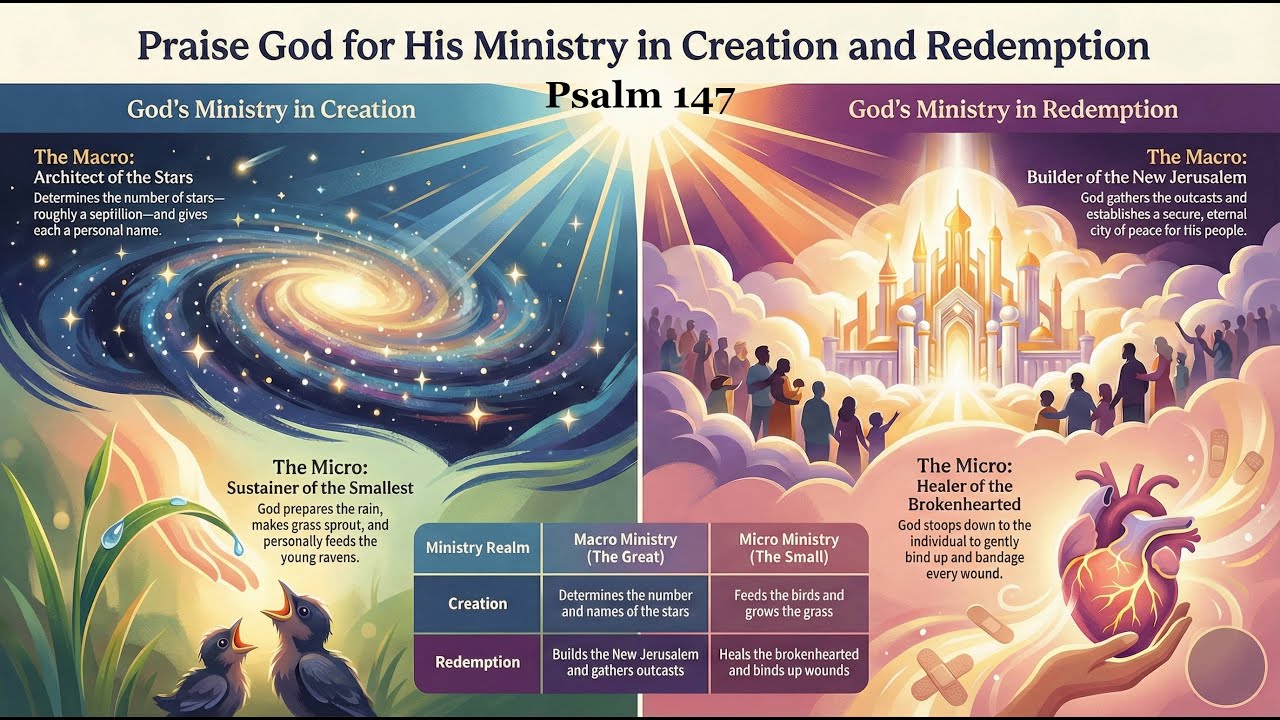 Psalm 147 Exposition: Praise God for His Ministry in Creation and Redemption