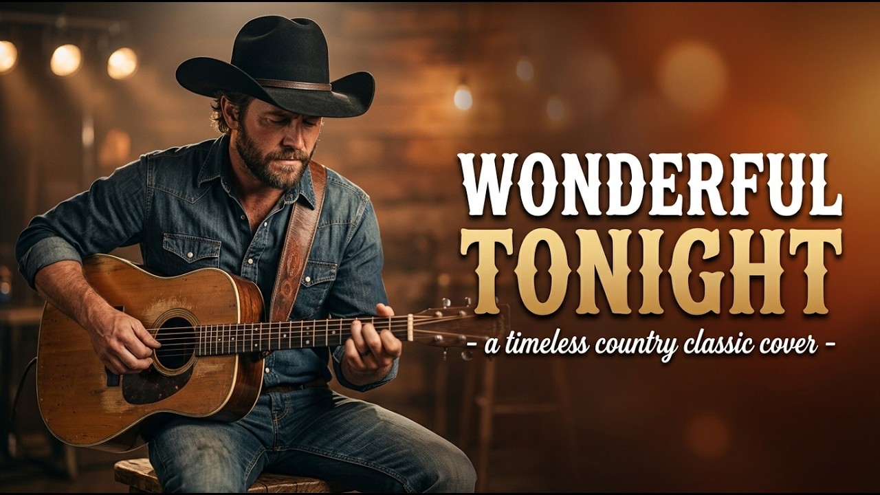 Wonderful Tonight - Country Cover 🎸 Timeless Classic | Relaxing Acoustic Country Version