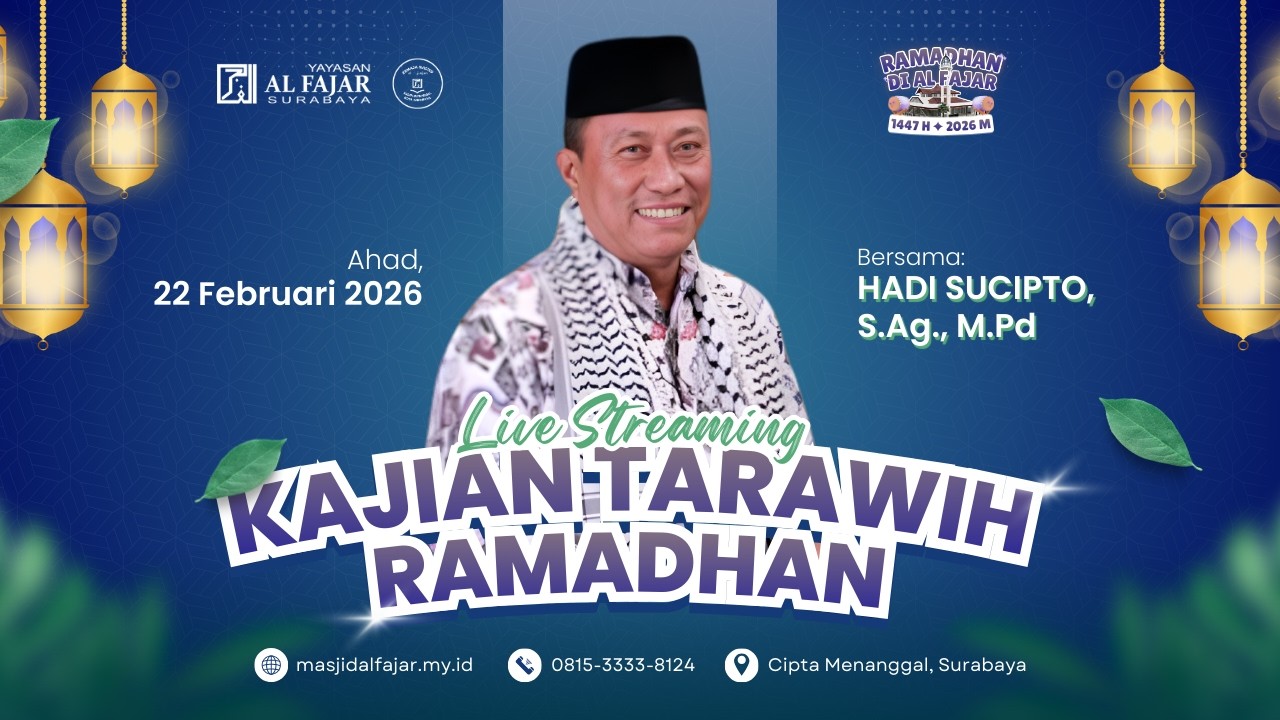 🔴LIVE TARAWIH RAMADHAN  | oleh Ustadz HADI SUCIPTO, S.Ag., M.Pd.I