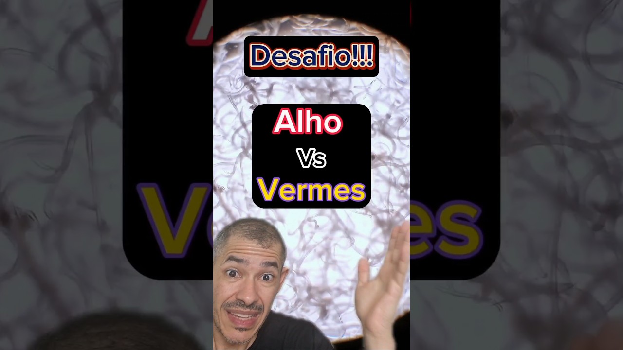 Alho Vs Vermes! Quem se saiu melhor nesse Experimento? #curiosidades #microscopio #noticias #curioso