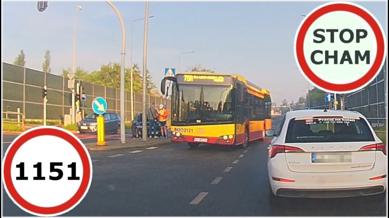 Stop Cham #1151 - Niebezpieczne i chamskie sytuacje na drogach