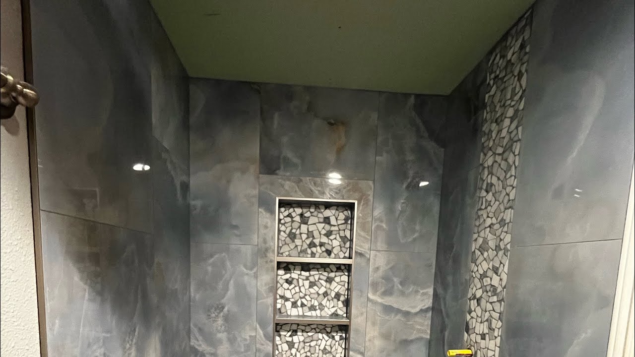 Caulking grout on shower corners