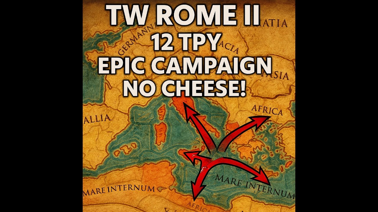 Total War Rome 2 - 12 TPY Epic, NO CHEESE, DEI, Realistic, Challenging Campaign w/30+mods Part 1