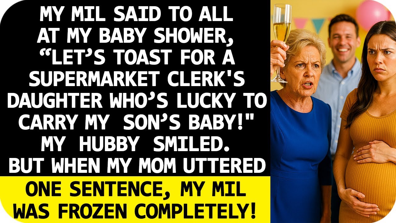 “You’re lucky to have my son’s baby.” my Mother-In-Law said—until my Mom said one sentence