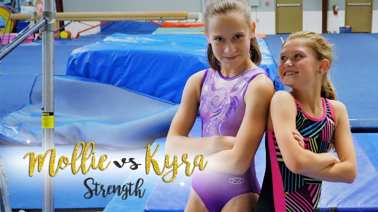 Mollie VS Kyra Gymnastics Strength Challenge| Mollie SGG