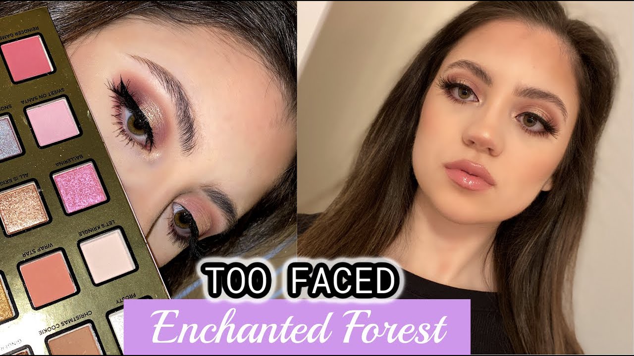 TOO FACED ENCHANTED FOREST HOLIDAY SET | REVIEW + TUTORIAL