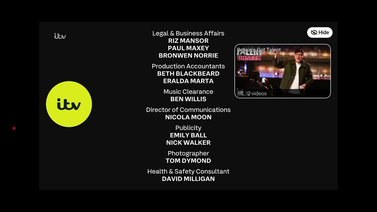 Britain's Got Talent 2026 Credits