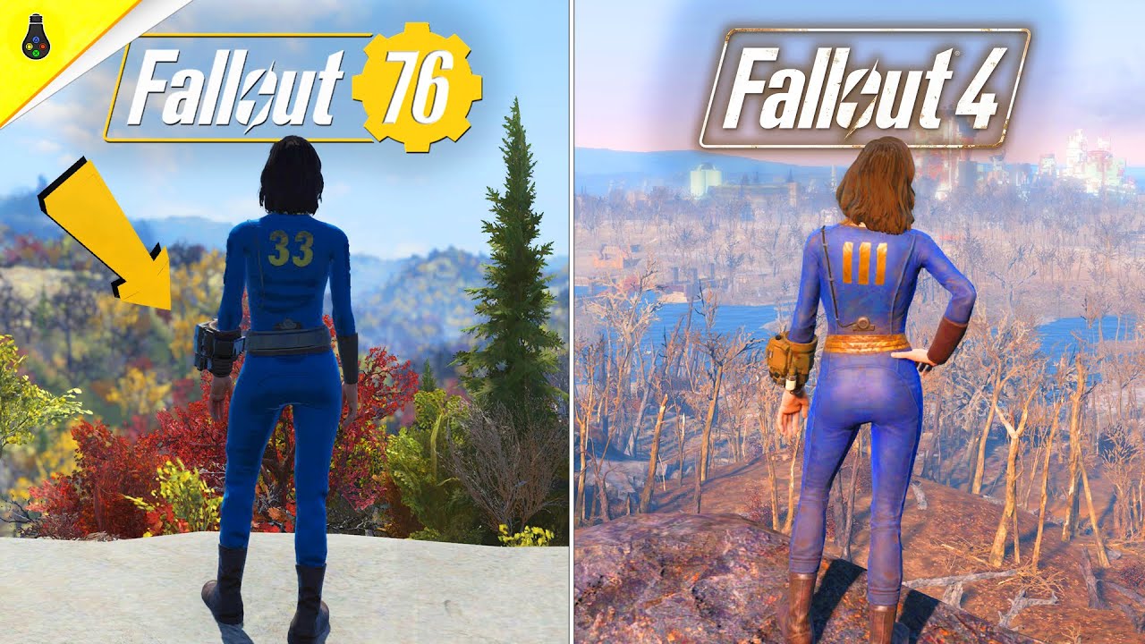 Fallout 76 против Fallout 4 - Сравнение деталей и физики