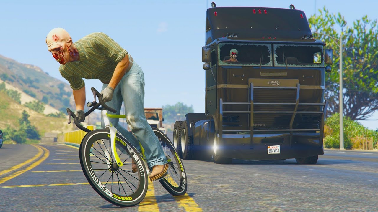BICIS vs CAMIONES! CUIDADO!! - GTA 5 ONLINE