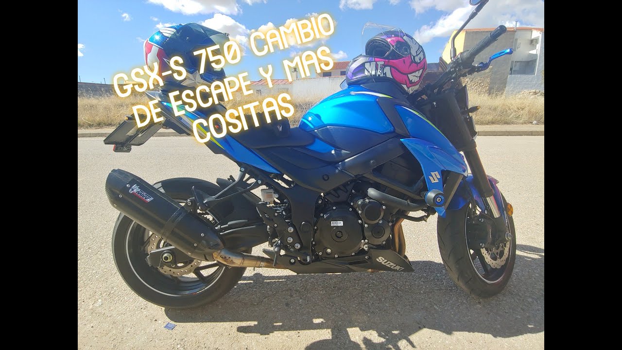 GSX S 750 Cambiando el escape, luces y cúpula!!!
