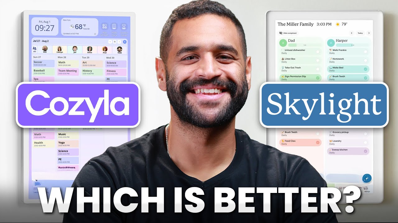 Cozyla vs Skylight Calendar – Which is The Best Smart Family Calendar?