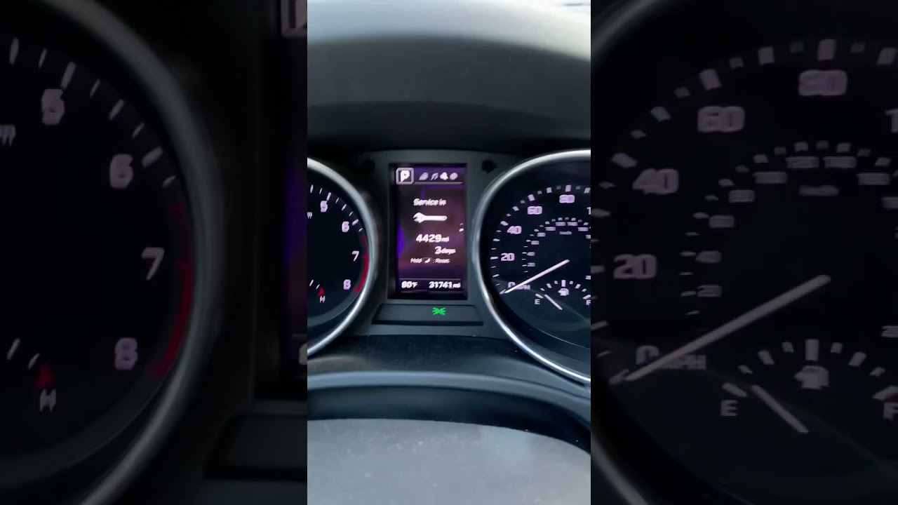 How to reset oil life on a 2017 Hyundai Santa Fe