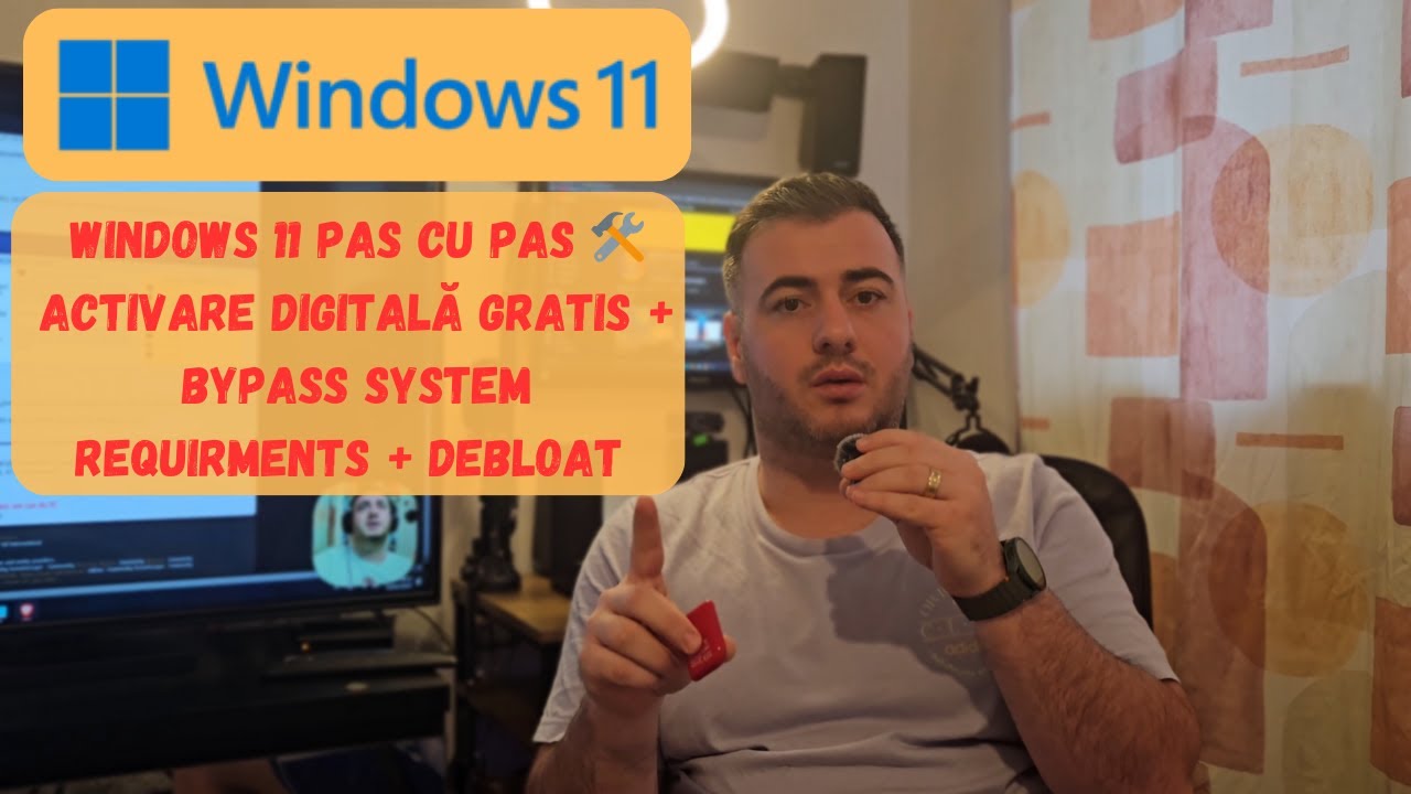 Windows 11 Pas cu Pas 🛠️ | Activare Digitală GRATIS + Bypass System Requirments + Debloat 🔐