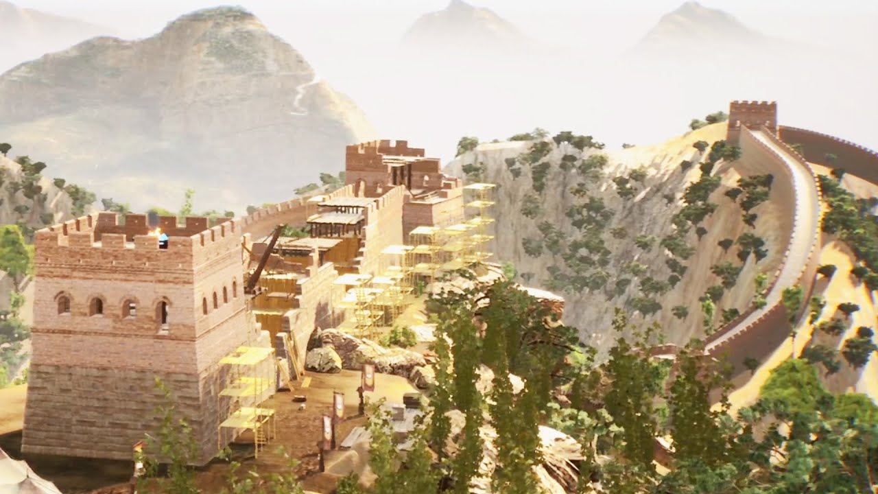 This Ancient First Person Survival City Builder Let's You Build The Great Wall of China & Villages