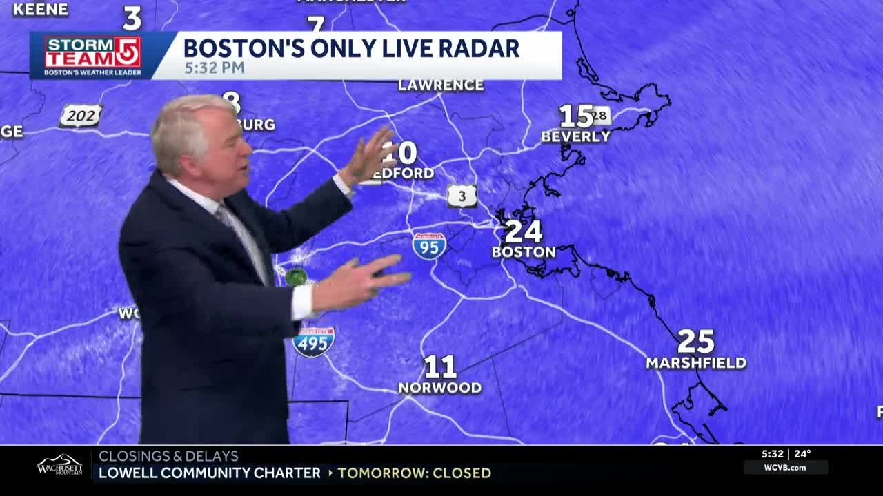 Video: Snow and wind continue to pick up