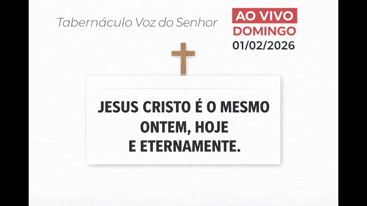 🔴 AO VIVO: ESPIRITOS IMUNDOS DA 4° E 5° DIMENSÃO PARTE 2| TABERNÁCULO VOZ DO SENHOR | 01/02/2026