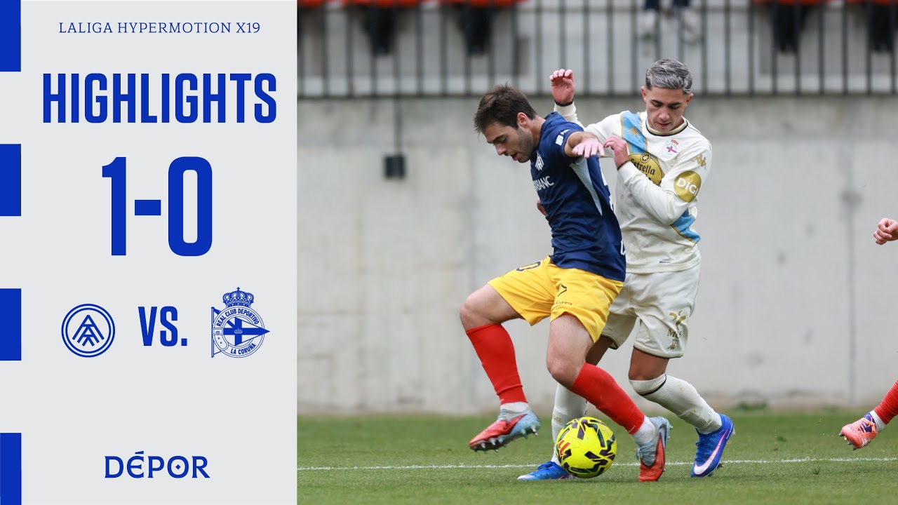 Resumen del FC Andorra 1 - 0 RC Deportivo