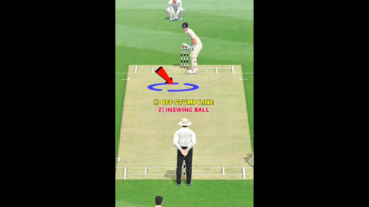 Test Match Bowling Trick 💯 Work 🤯 Real Cricket Swipe #shorts