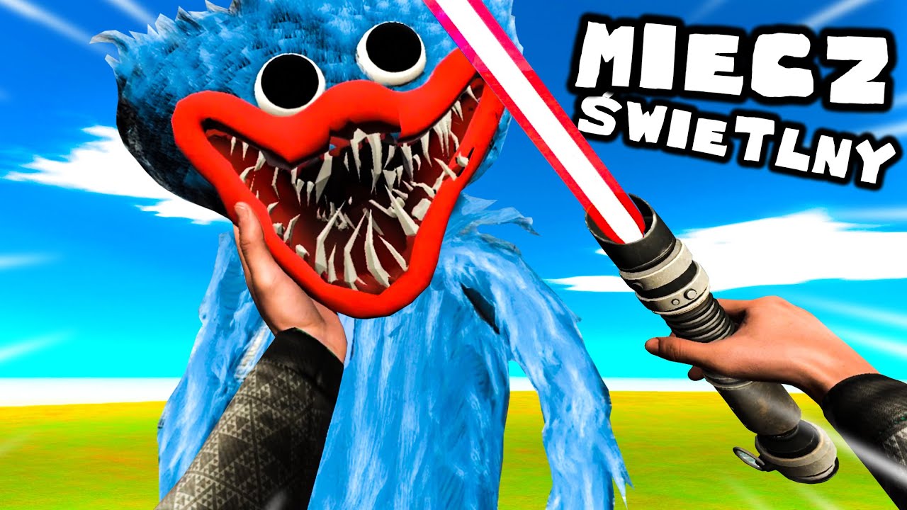 ❄️ POKONAŁEM HUGGIEGO WUGGIEGO MIECZEM ŚWIETLNYM!? | BONEWORKS |
