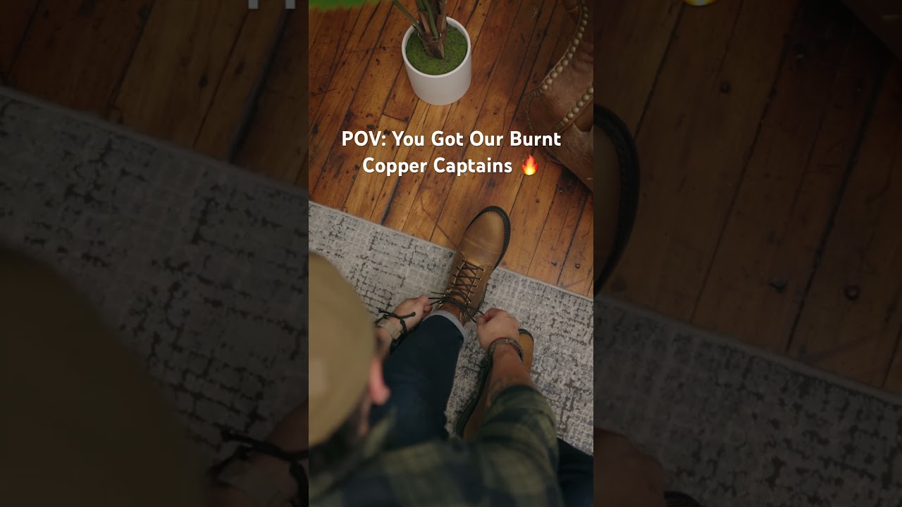 Our Burnt Copper Captain!🔥 #thursdayboots #boots #mensboots #rugged #goodyearwelted #newboots