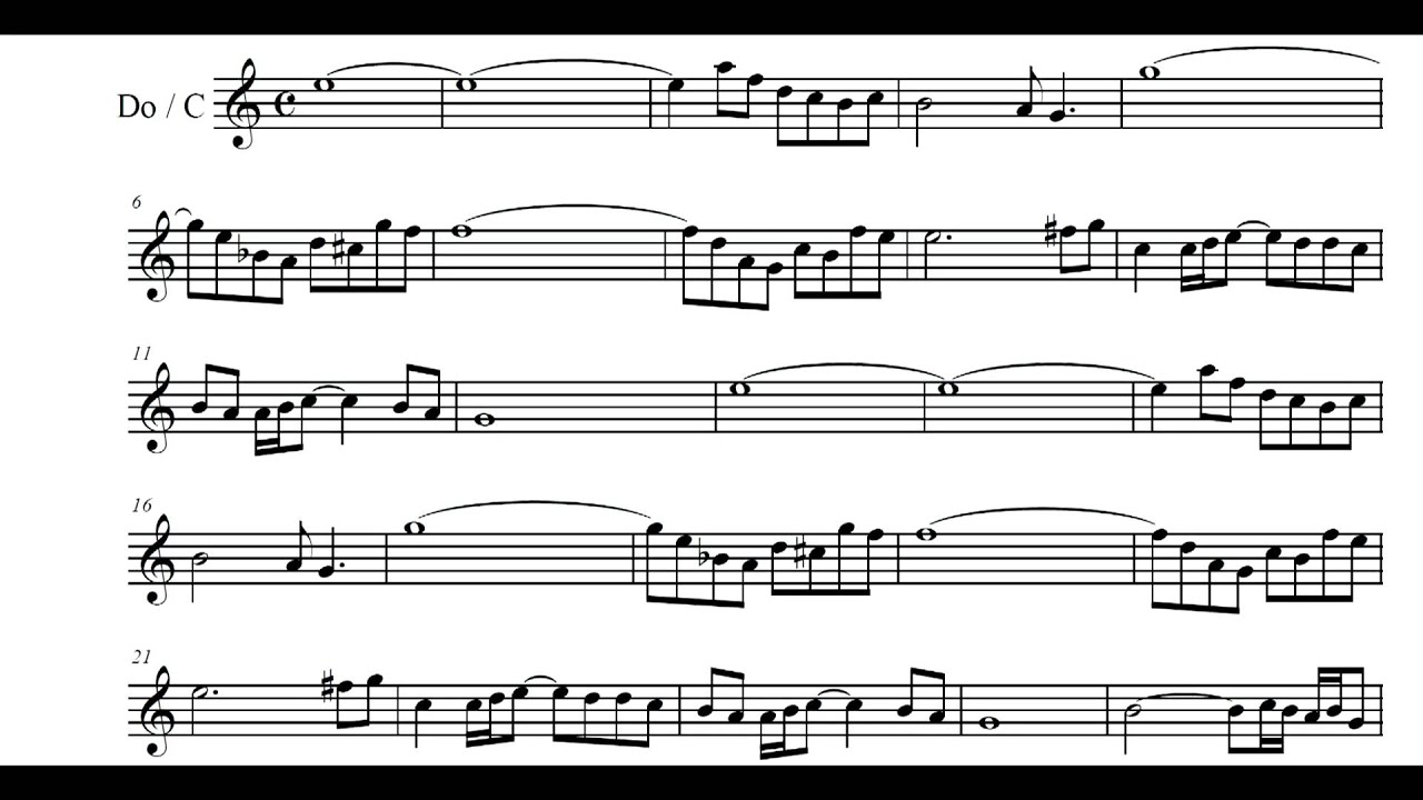 Air - Bach [Play Along] [C sheet music]
