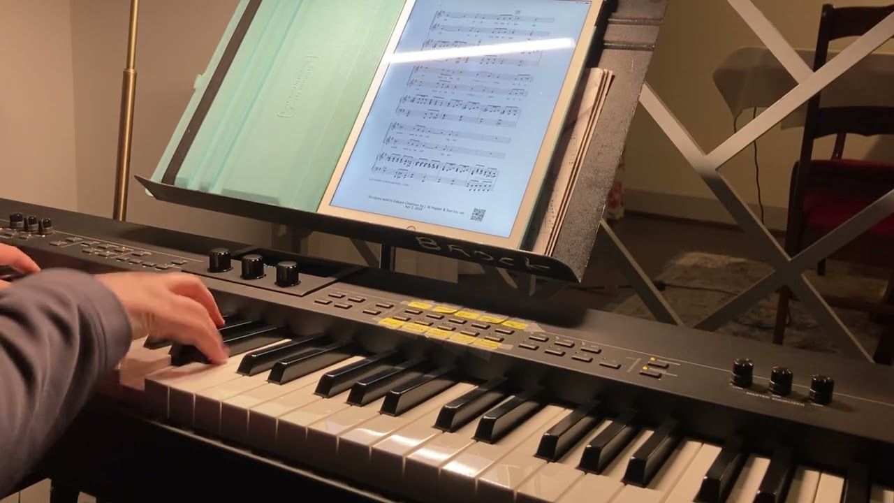 Lift Every Voice D major accompaniment, one verse