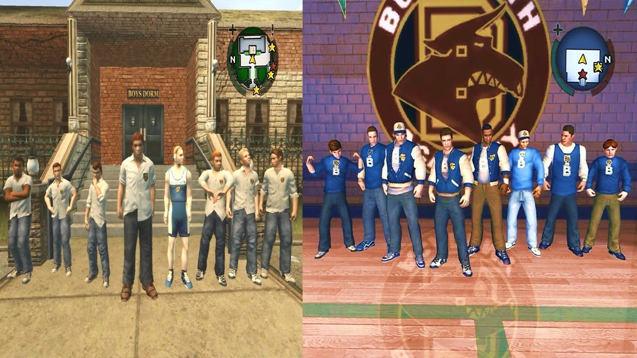 Bully FE: Bullies(With Russell, Bob, and Davis200HP) VS Jocks(Ted Real Captain)..3 Rounds🔥🔥