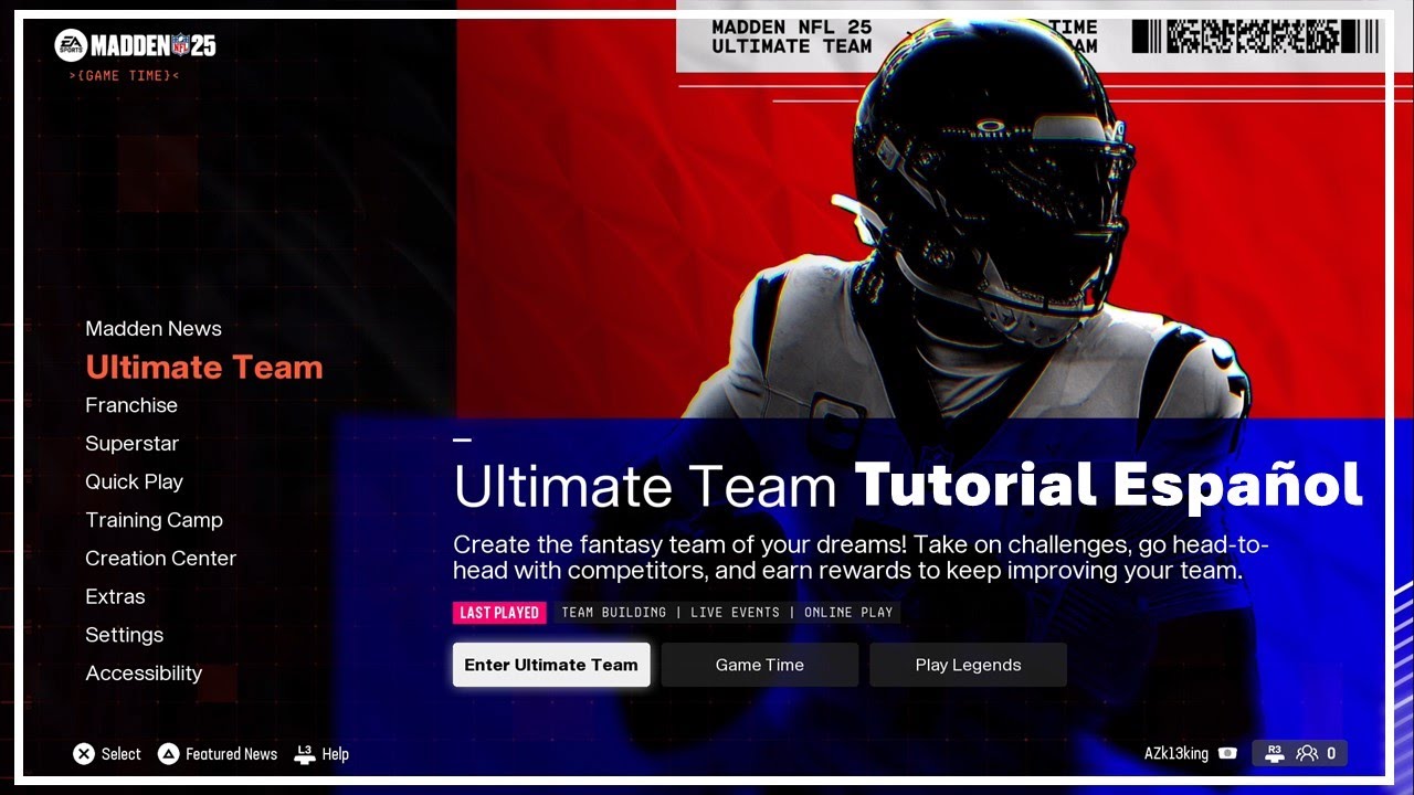 ¿Cómo Jugar el Modo Ultimate Team en Madden 25?