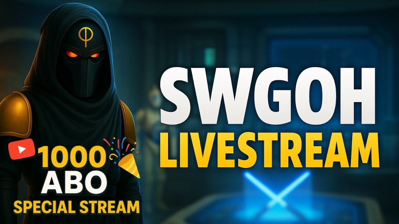 [DE] SWGOH LIVE | 1000 ABO SPEZIAL! SWGOH Bruch Challenge + Display Opening und LSB GIVEAWAY