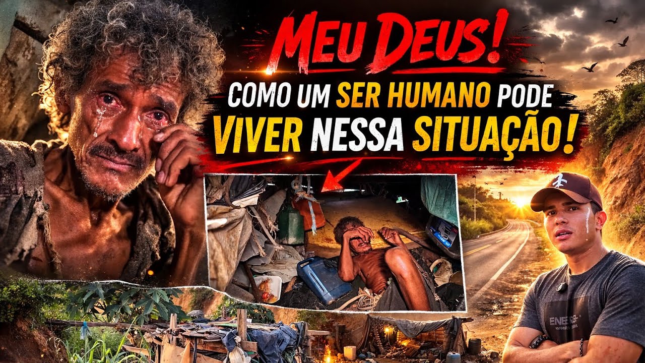 Elizeu Silva TV encontra Homem num barraco de lona! Impossível não chorar 😭! @ElizeuSilvaTV 