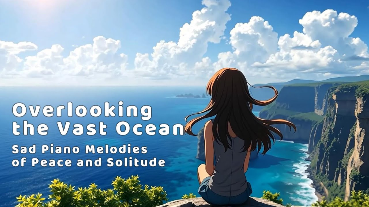 ✨ Overlooking the Vast Ocean - Sad Piano Melodies of Peace and Solitude 🎶