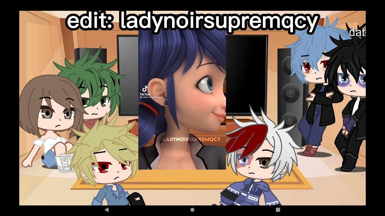 Mha react to toga future as marinette (3/?)