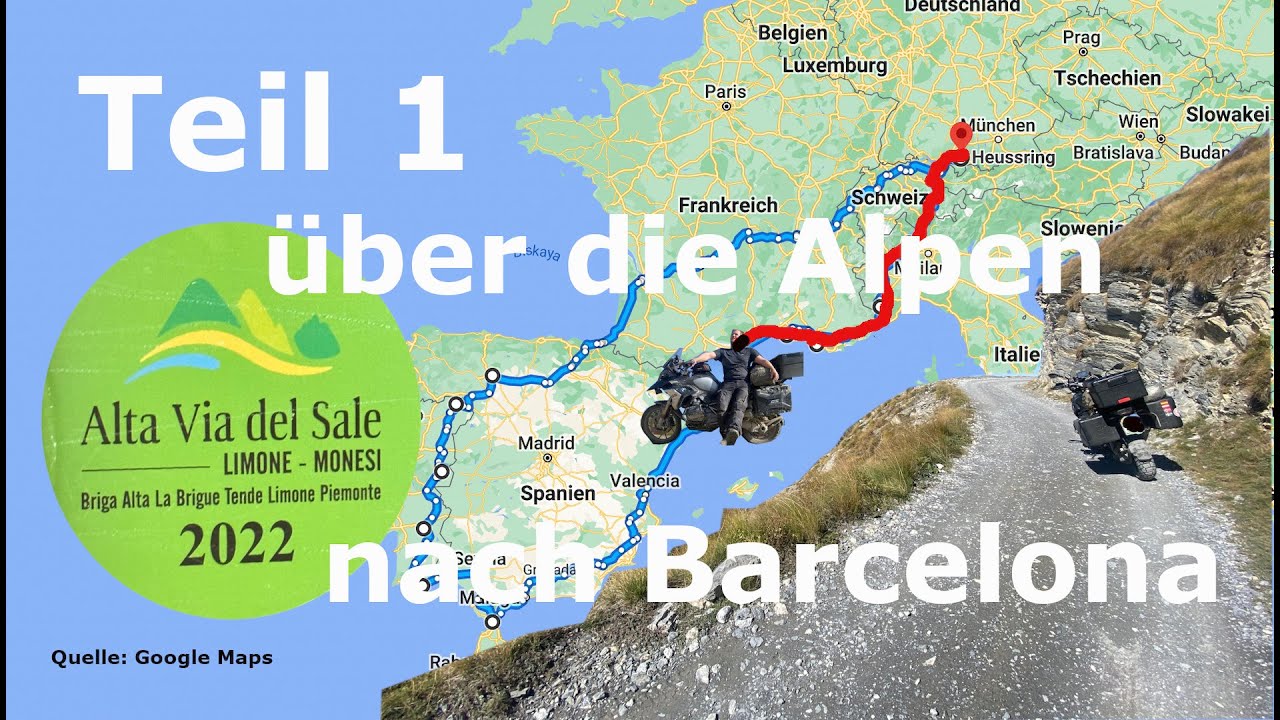 Motorrad Abenteuer durch Südwesteuropa - Teil 1 Die Ligurische Grenzkammstraße (Hohe Salzstraße)