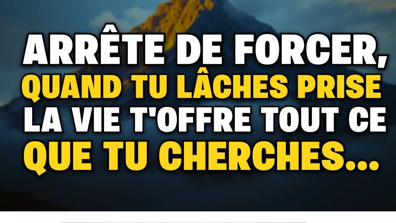 Tu n’as PAS BESOIN DE TOUT CONTRÔLER Moins tu t’accroches PLUS TES DÉSIRS SE RÉALISENT
