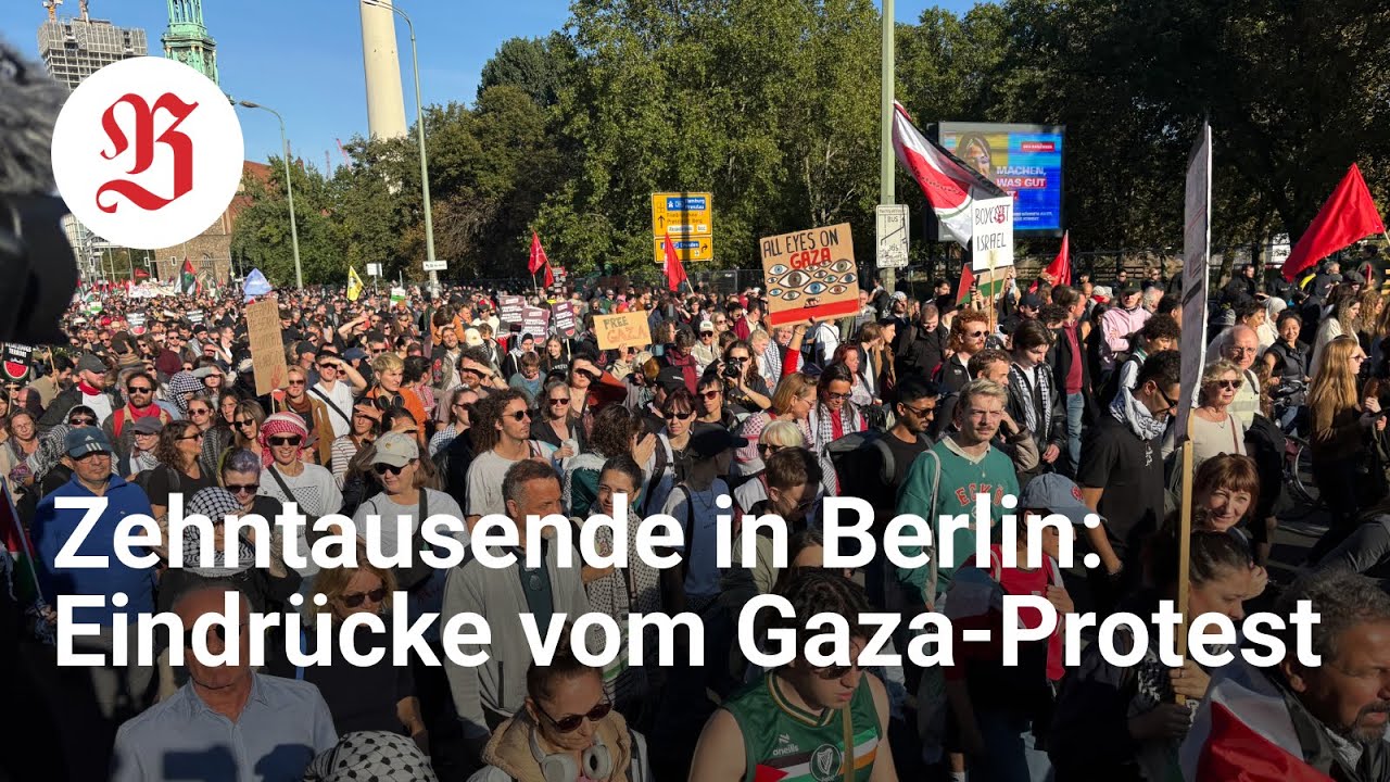 Gaza-Demonstration: Zehntausende am Großen Stern in #Berlin
