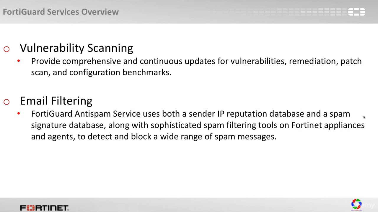 7.1. FortiGuard Services Overview