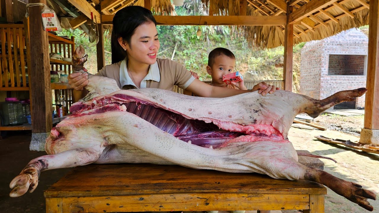 Delicious Black Pork, Cooking Oil Made From Black Pork Fat For Long-Term Preservation.