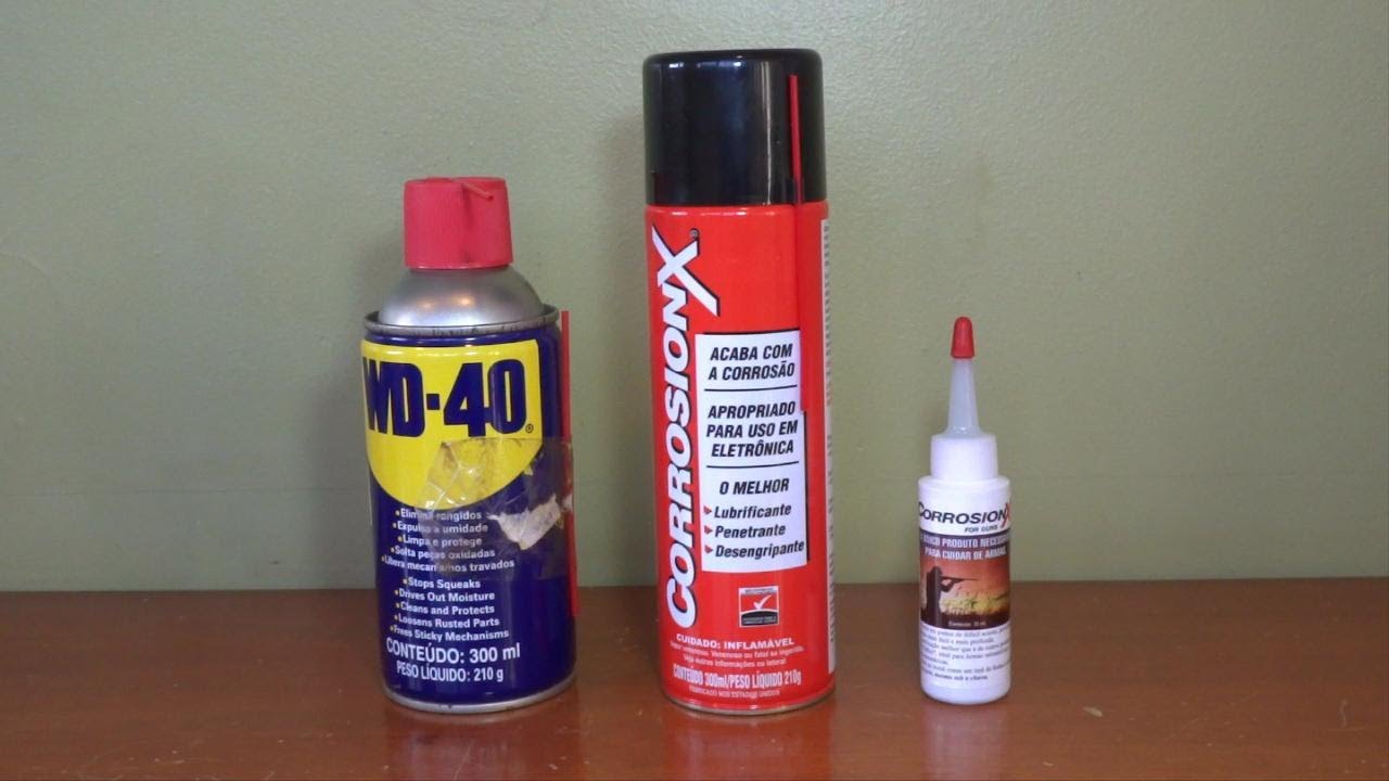 WD 40 vs Corrosionx vs Corrosionx para armas (for guns)