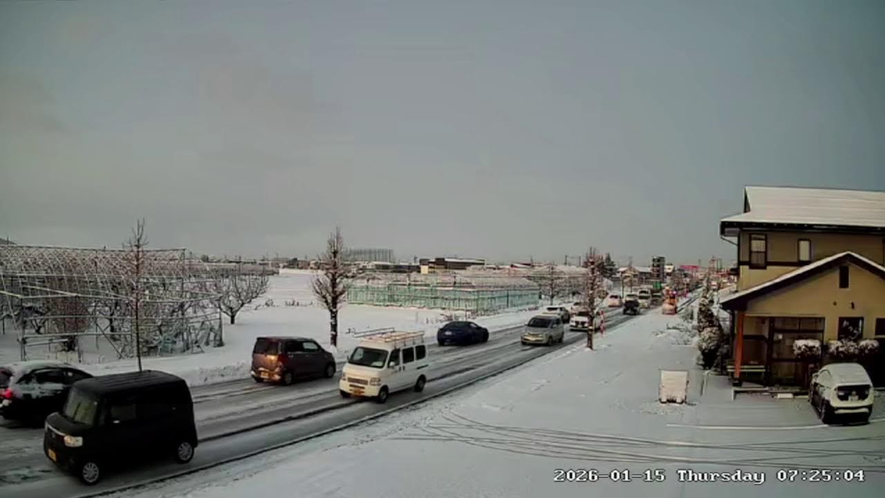 山形県寒河江市日田五反県道23号線ライブカメラ Yamagata Sagae Live camera.world.cam