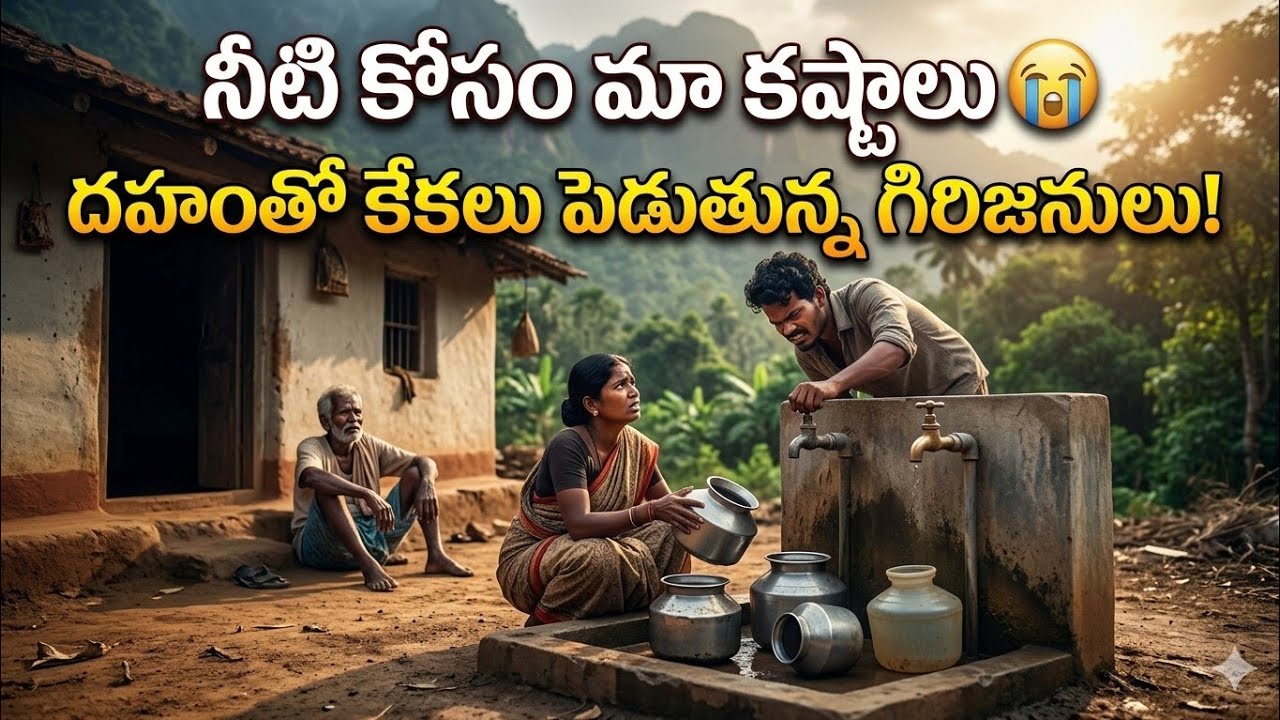 మా కష్టాలు తిరేదెప్పుడు 😭  నీటి కోసం కొండలు ఎక్కుతున్నాం 😭🙏Water problem in our village